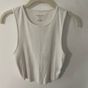 American Eagle Outfitters Women’s Ribbed White Tank Top